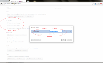 Make Bing home page & default search engine on Google Chromer browser