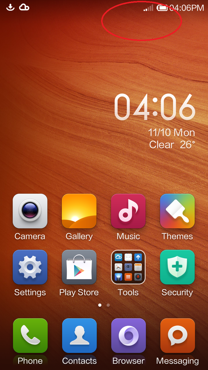 screenshot redmi 1s