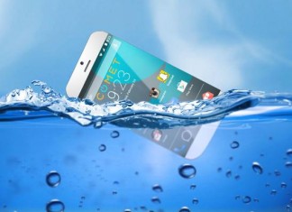 comet phone floating on water