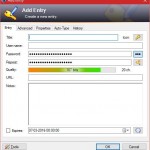 keypass add entry