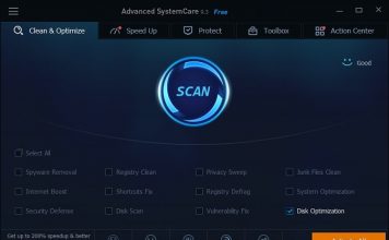 Advanced system care clean and optimize