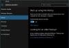 Windows file history settings