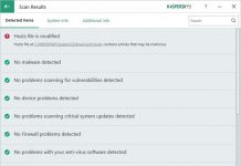 kaspersky system checker