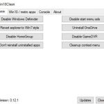 Win10Clean: Free Windows 10 Tweaker